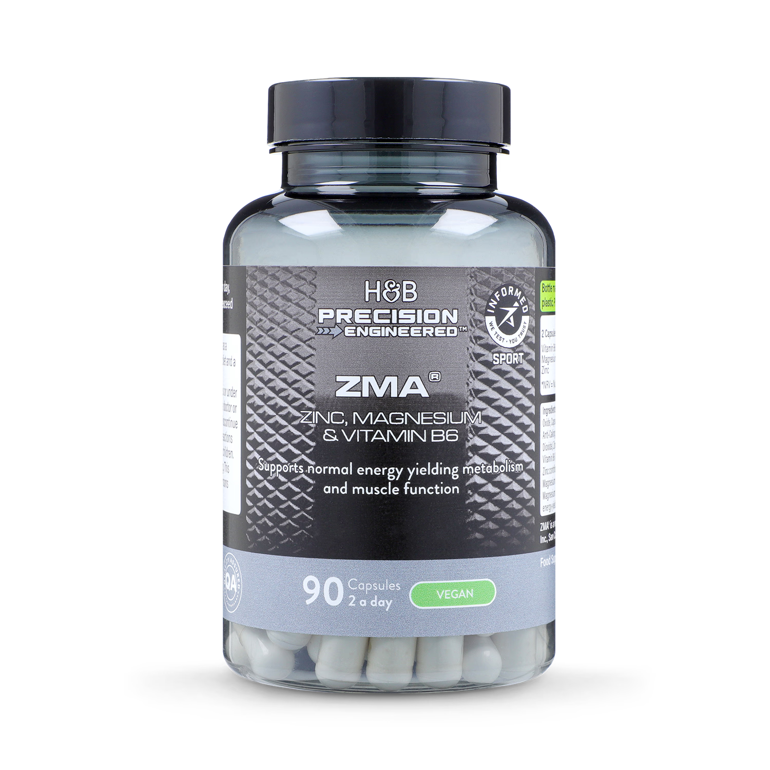 Precision Engineered ZMA 90 capsules, imported from the UK