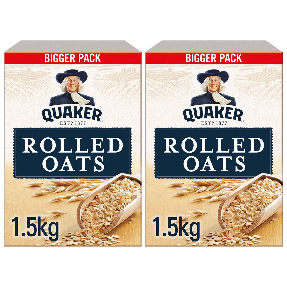 Quaker Rolled Oats, 2 x 1.5kg GOODS Costco UK