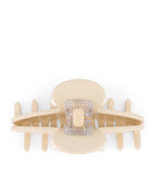 Alexandre de Paris oversize pearl-detail claw hair clip 8.5cm, imported from the UK