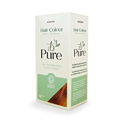 Holland & Barrett It's Pure Organic Herbal Hair Colour Auburn Semi-Permanent 110g- Buy online at McGrocer