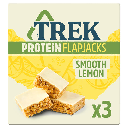 Trek Smooth Lemon Flapjack 3x50g Mpk cereal bars Sainsburys   