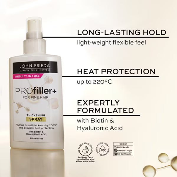 John Frieda Volume Profiller Plus Thickening Spray 150ml, UK version