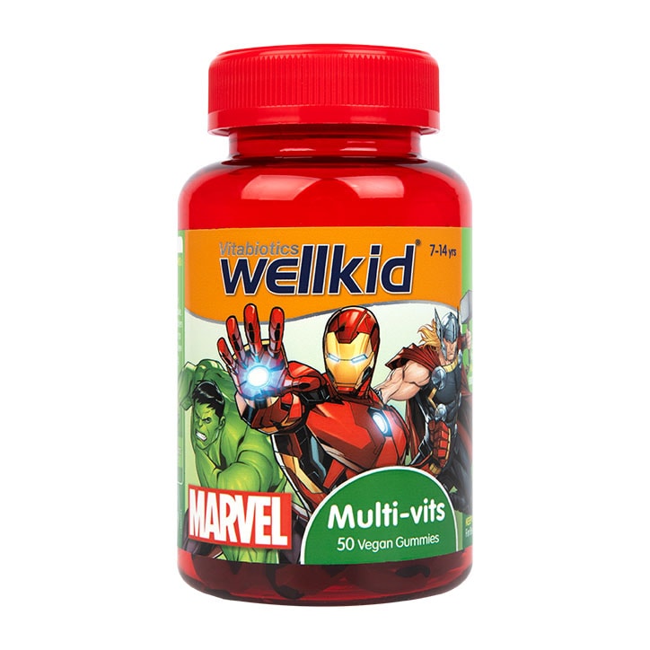 Vitabiotics Wellkid Marvel Multi-Vitamin 7-14 years 50 Vegan Soft Jellies GOODS Holland&Barrett   