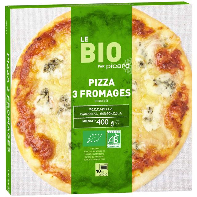 Picard Organic 3 Cheese Pizza   400g