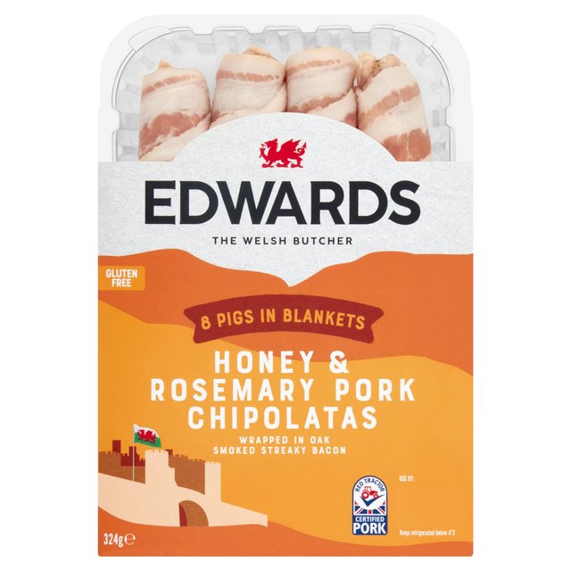 Edwards Honey & Rosemary Pigs in Blankets   324g GOODS M&S   