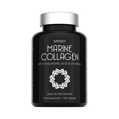 Holland & Barrett SuperSelf Marine Collagen with Hyaluronic Acid & Vitamin C 2200mg 120 Capsules- Buy online at McGrocer