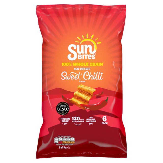 SunBites Sweet Chilli Multigrain Multipack Snacks   6 per pack GOODS M&S   