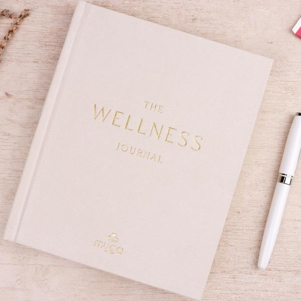 Myga Wellness Planner undated journal with gold foil edges - British product
