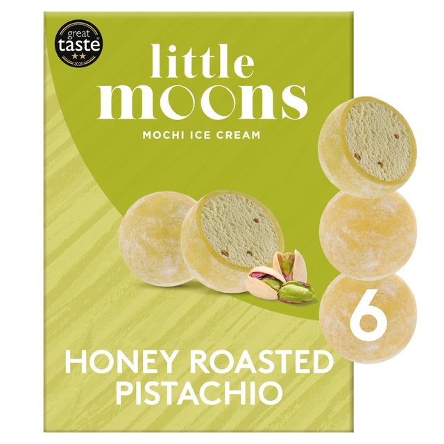 Little Moons Honey Roasted Pistachio Mochi Ice Cream   6 x 32g GOODS M&S   