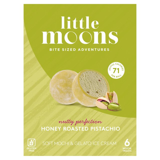 Little Moons Honey Roasted Pistachio Mochi Ice Cream   6 x 32g GOODS M&S   