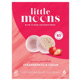 Little Moons Strawberries & Cream Mochi Ice Cream   6 x 32g GOODS M&S   