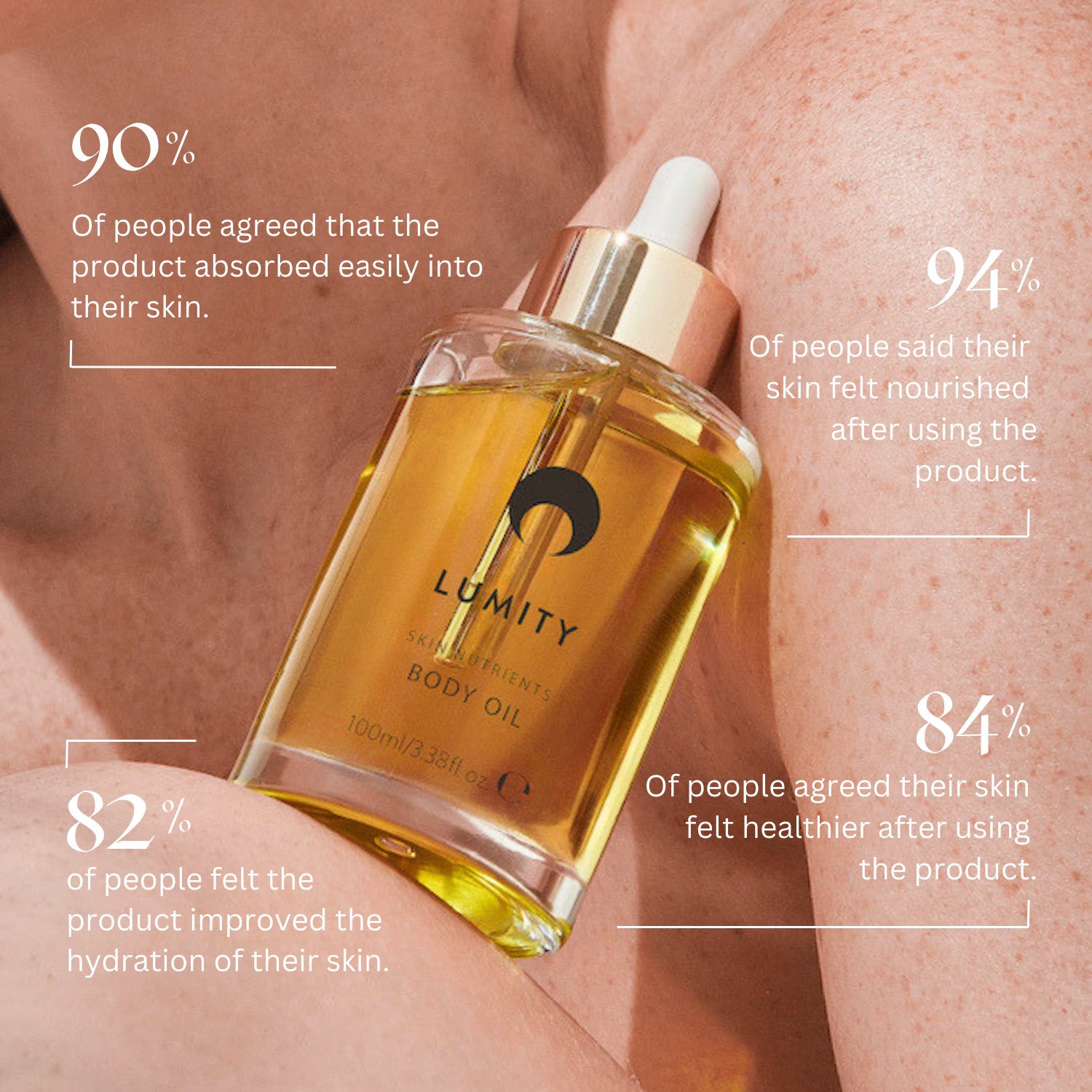 Lumity natural skin nutrients body oil 100ml, UK version