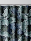 William Morris Acanthus indigo blue curtains, imported from the UK