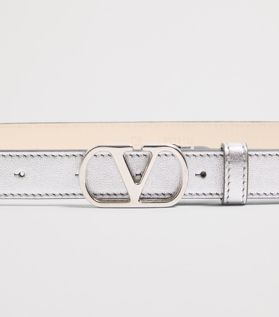Valentino Garavani VLogo leather belt 2cm, imported from the UK