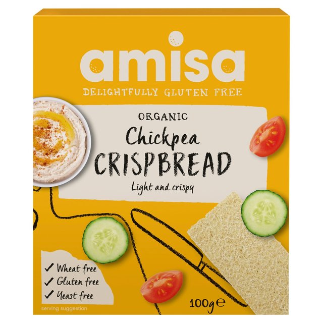 Amisa Organic Gluten Free Chickpea Crispbread   100g