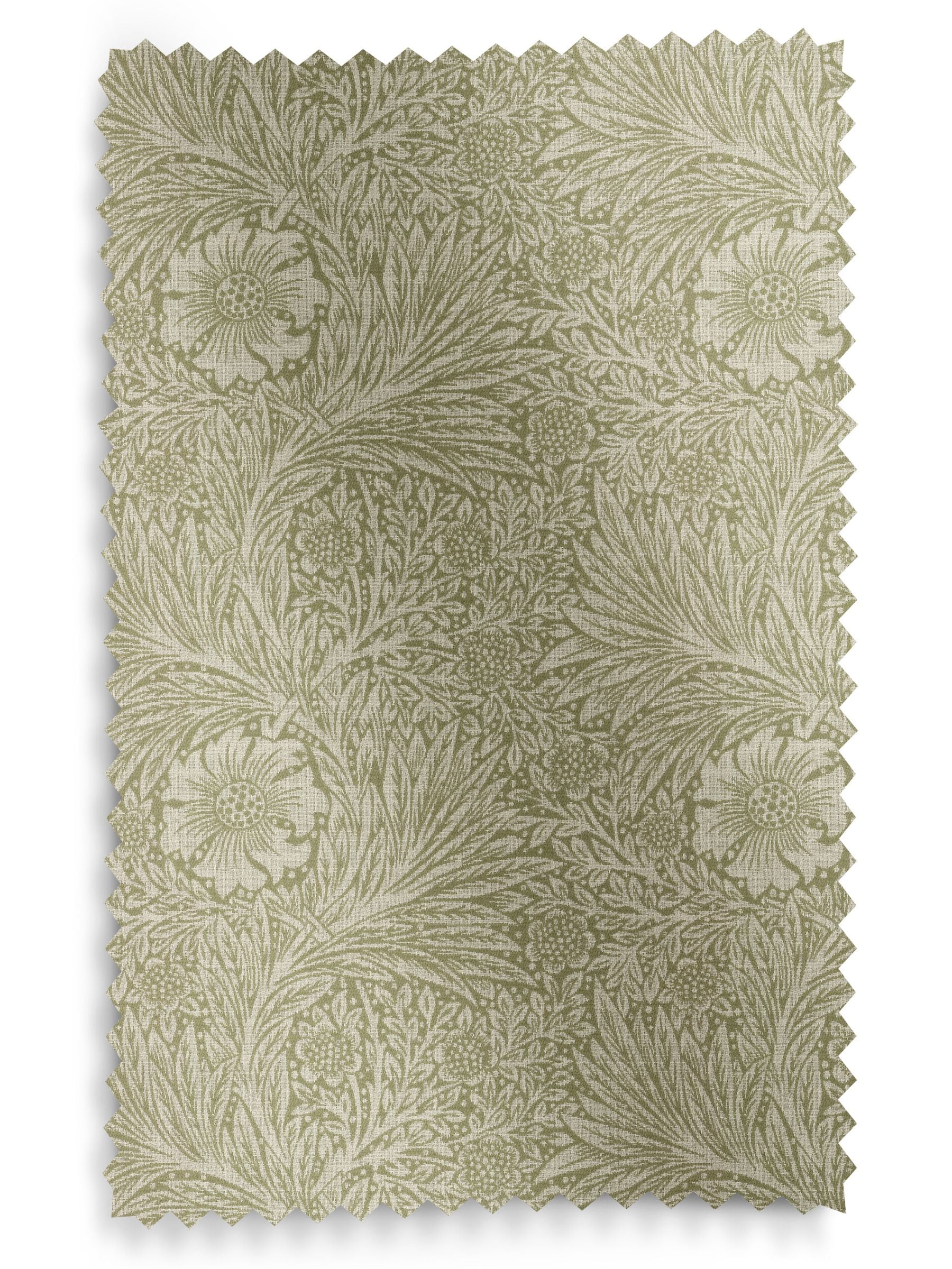 William Morris At Home Nettle Green Marigold curtains - British product