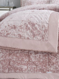 Catherine Lansfield Pink Crushed Bedspread