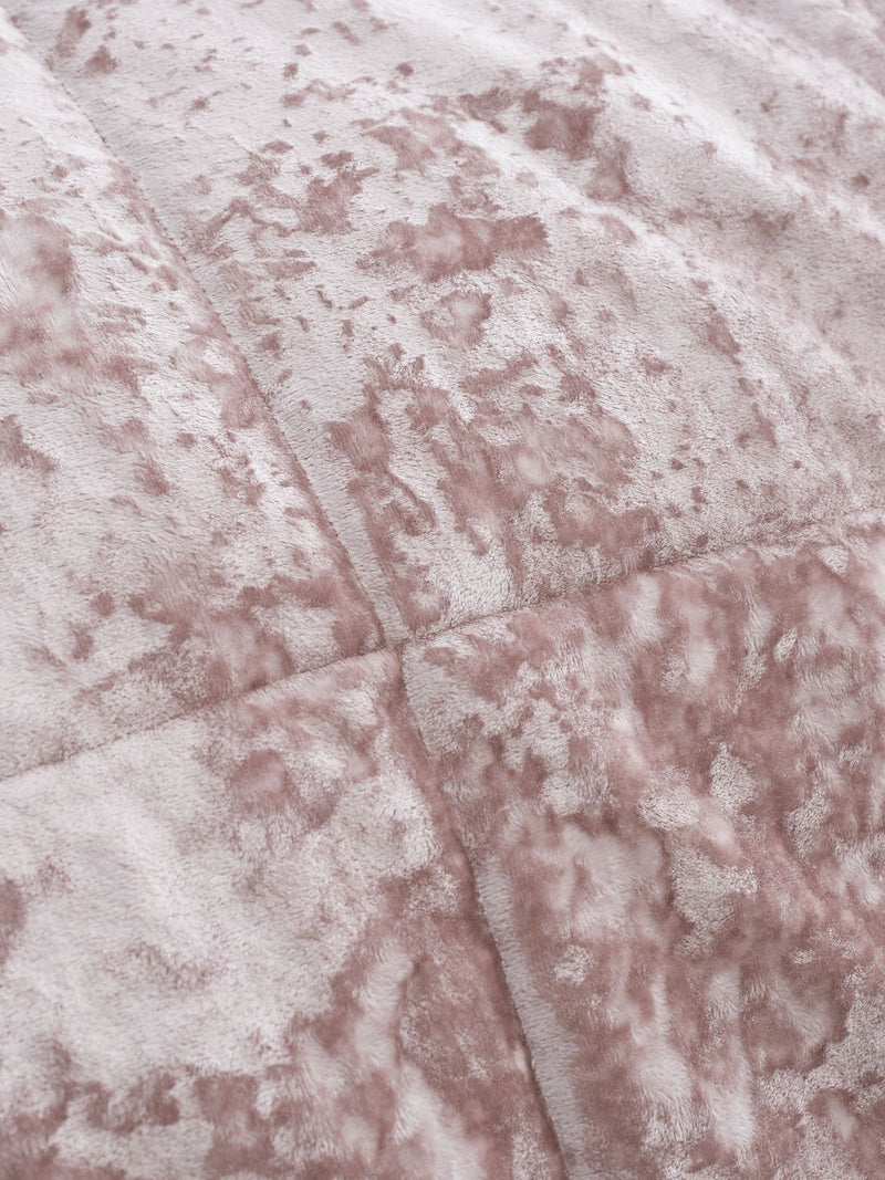 Catherine Lansfield Pink Crushed Bedspread