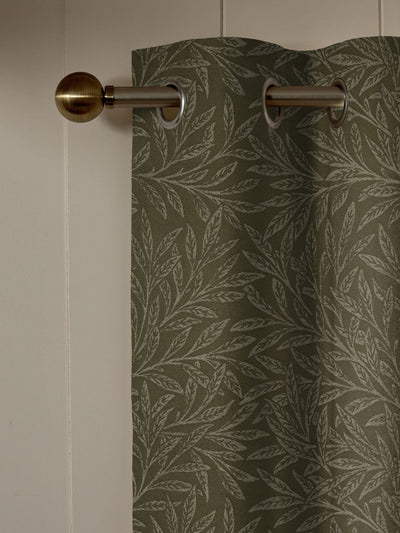Next William Morris Sage Green Willow Woven Curtains- Buy online at McGrocer
