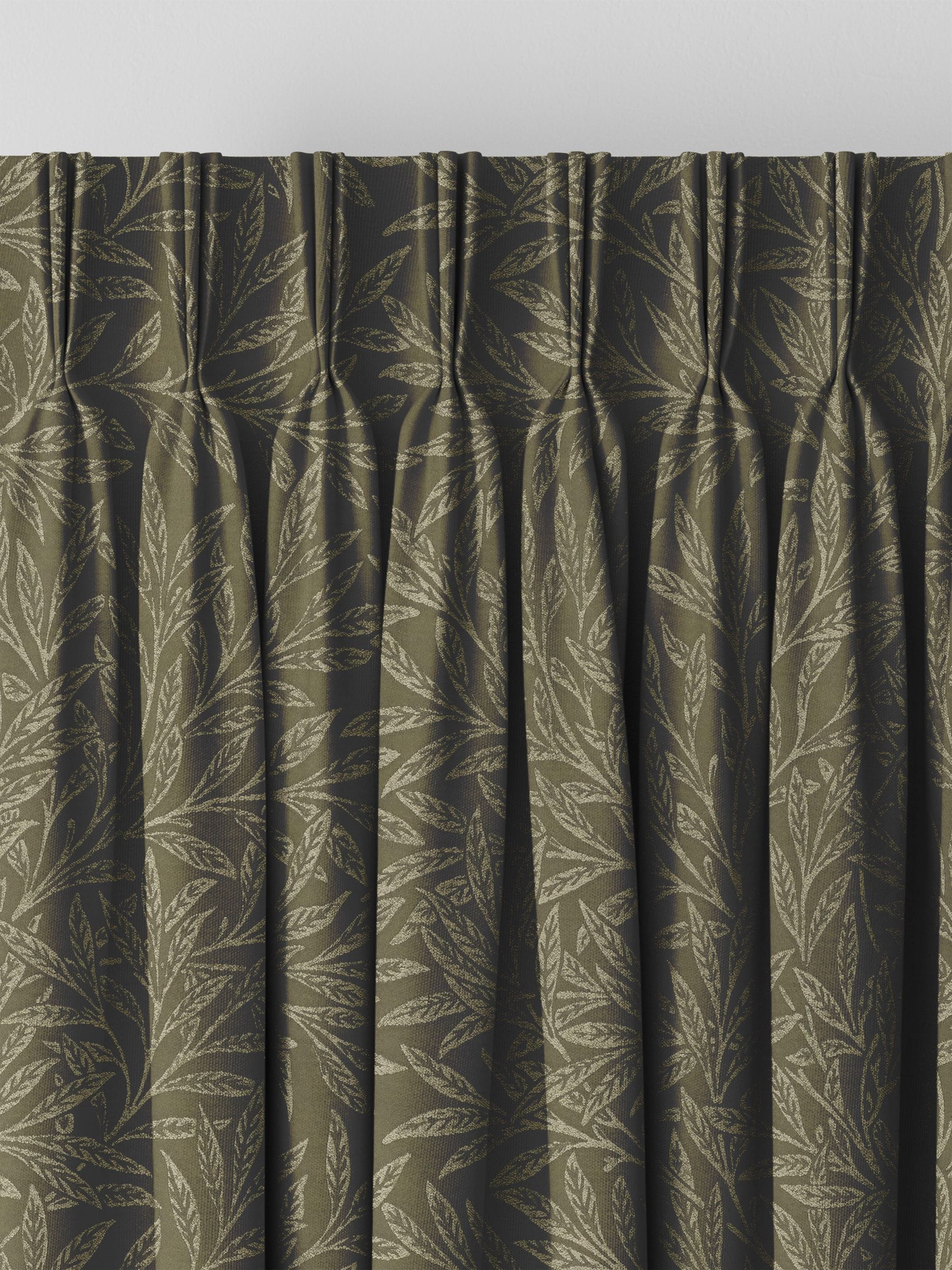 William Morris At Home Willow sage green curtains, UK version