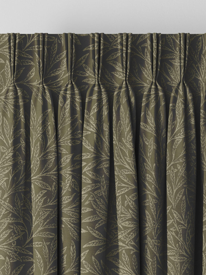 William Morris At Home Willow sage green curtains, UK version