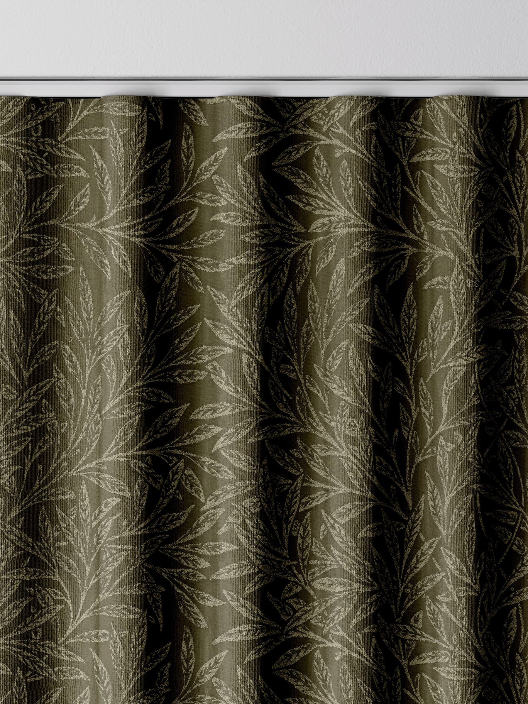 William Morris At Home Willow sage green curtains, UK version
