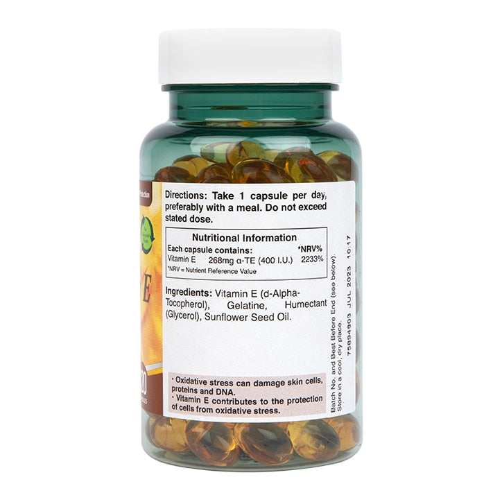 Holland & Barrett Vitamin E 400iu 120 Capsules Vitamin E Holland&Barrett   