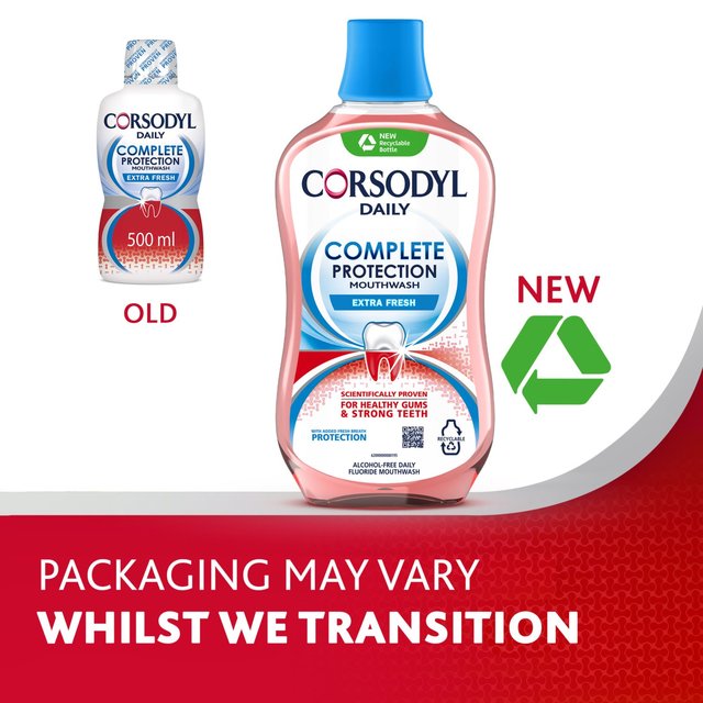 Corsodyl Gum Mouthwash Complete Protection Extra Fresh   500ml GOODS M&S   