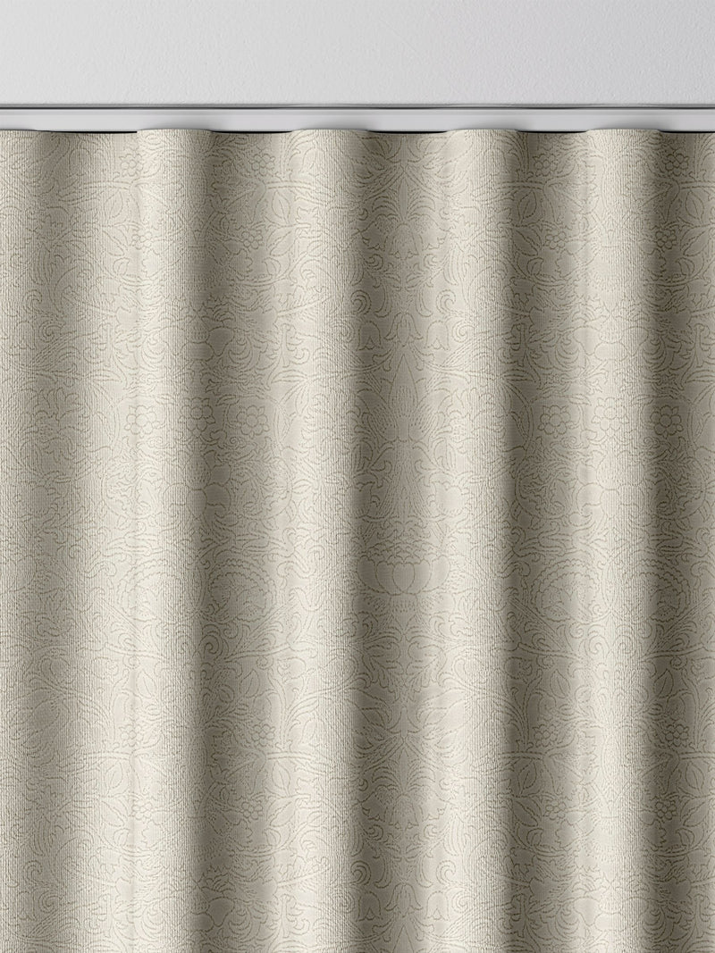 William Morris Lodden embroidery curtains, UK version