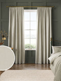 William Morris Lodden embroidery curtains, UK version