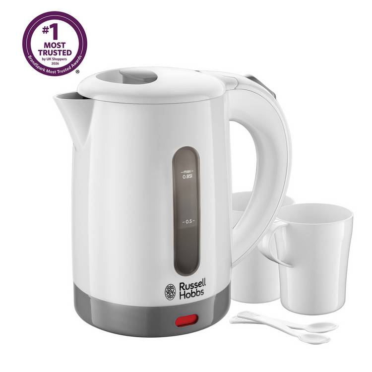 Russell Hobbs travel kettle white 0.85L (British brand)