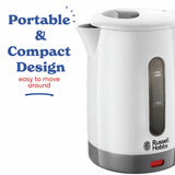 Russell Hobbs travel kettle white 0.85L (British brand)