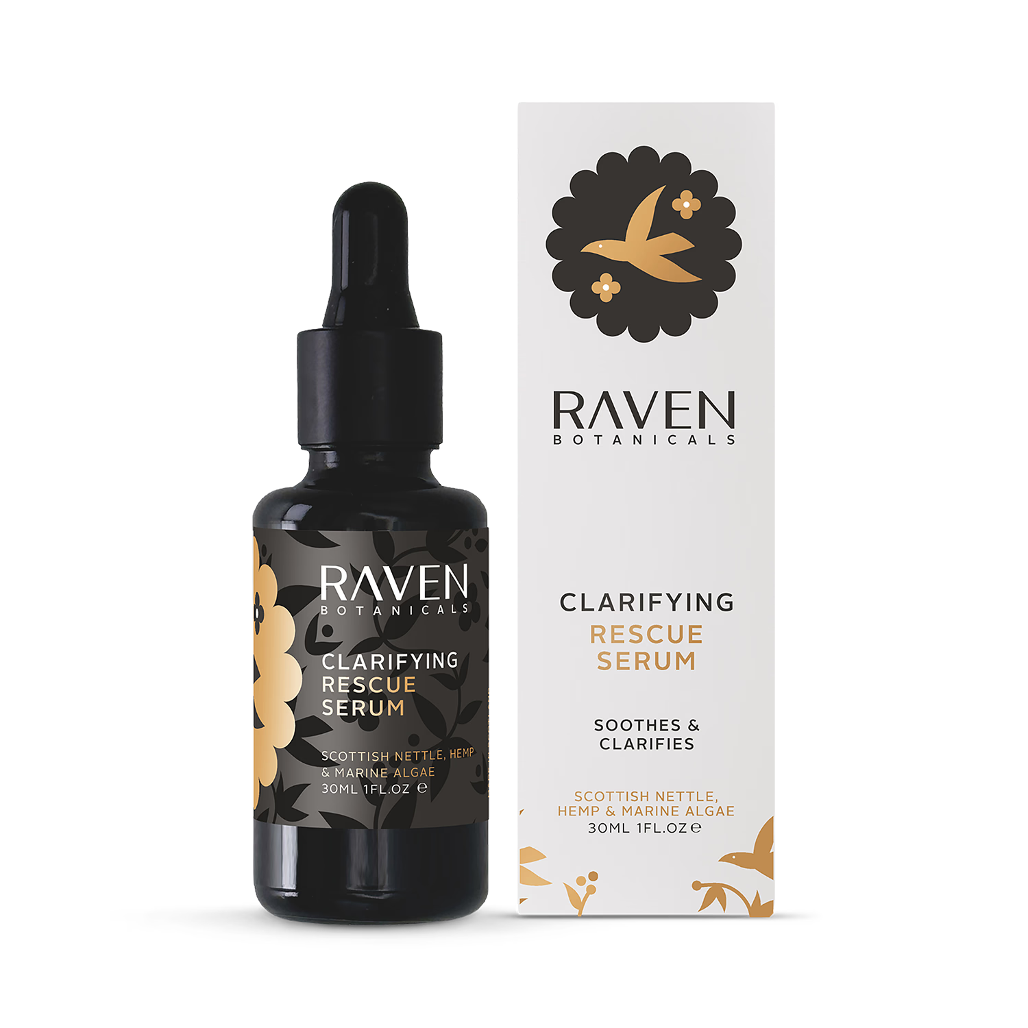 Raven Botanicals Clarifying Rescue Serum 30ml, UK version