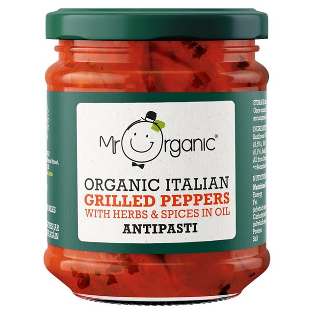 Mr Organic Grilled Peppers Antipasti   190g GOODS M&S   