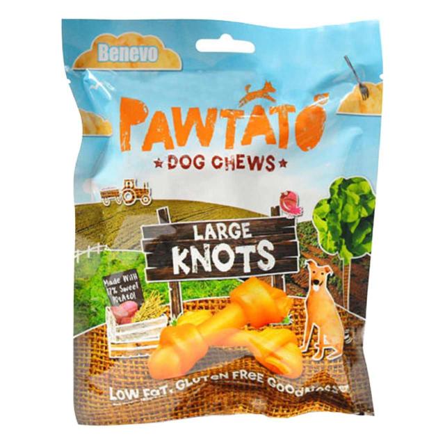 Pawtato Large Knots Vegan Dog Treats   180g