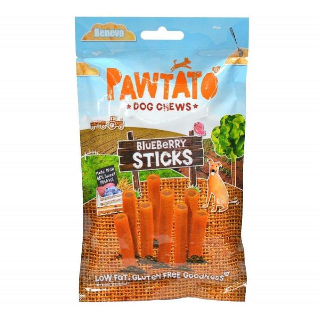 Pawtato Blueberry Sticks Vegan Dog Treats   120g