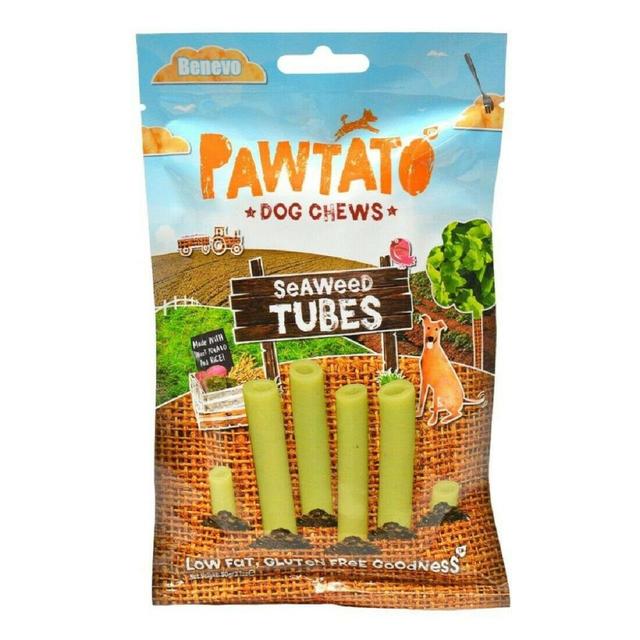 Pawtato Seaweed Tubes Vegan Dog Treats   90g