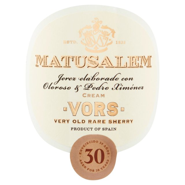 Matusalem 30 Year Old Cream Sherry   37.5cl GOODS M&S   