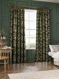 William Morris curtains green Acanthus velvet made to measure, UK version