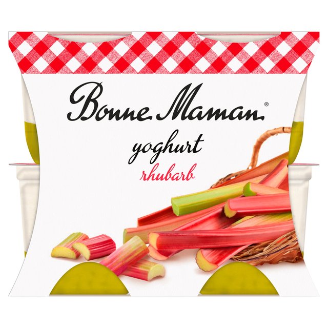 Bonne Maman Rhubarb Yoghurt   4 x 125g