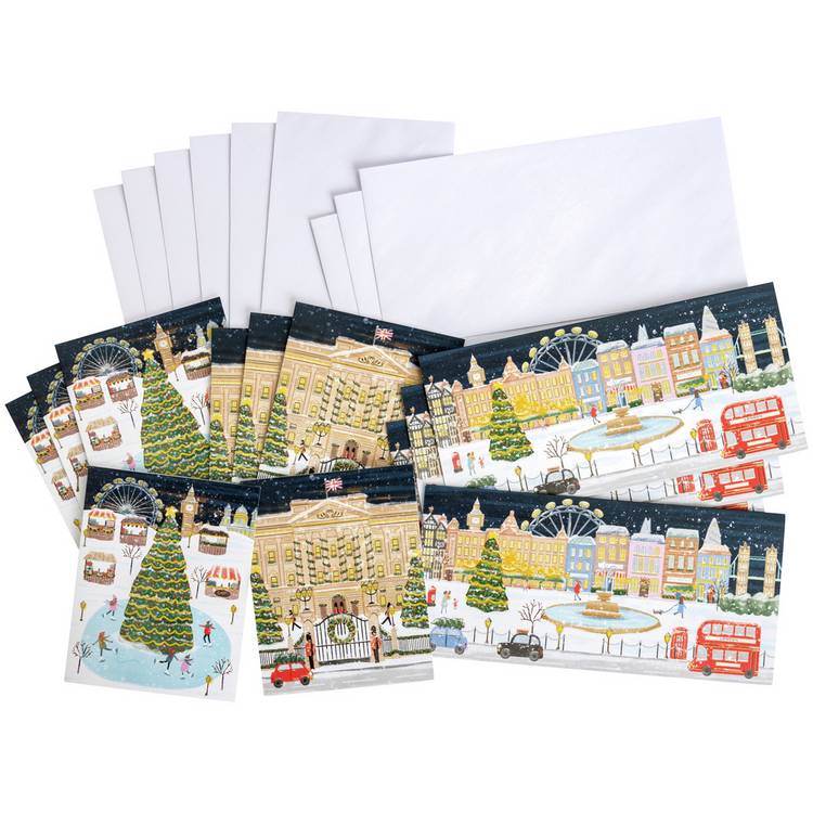 Comic Relief Christmas cards London scene pack of 20 - British product