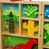 Bigjigs Toys Wooden Dinosaur Animal Play Box GOODS Superdrug   