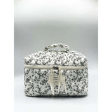 SVNX floral cosmetic toiletry bag black and white, imported from the UK
