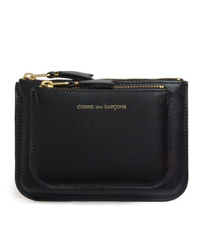 Harrods Comme des Garçons Medium Leather Logo Wallet- Buy online at McGrocer