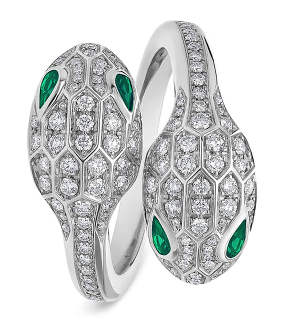 Bvlgari Serpenti Seduttori ring 18kt white gold, UK version