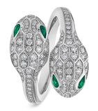 Bvlgari Serpenti Seduttori ring 18kt white gold, UK version