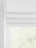 White chenille made to measure roman blind, UK version