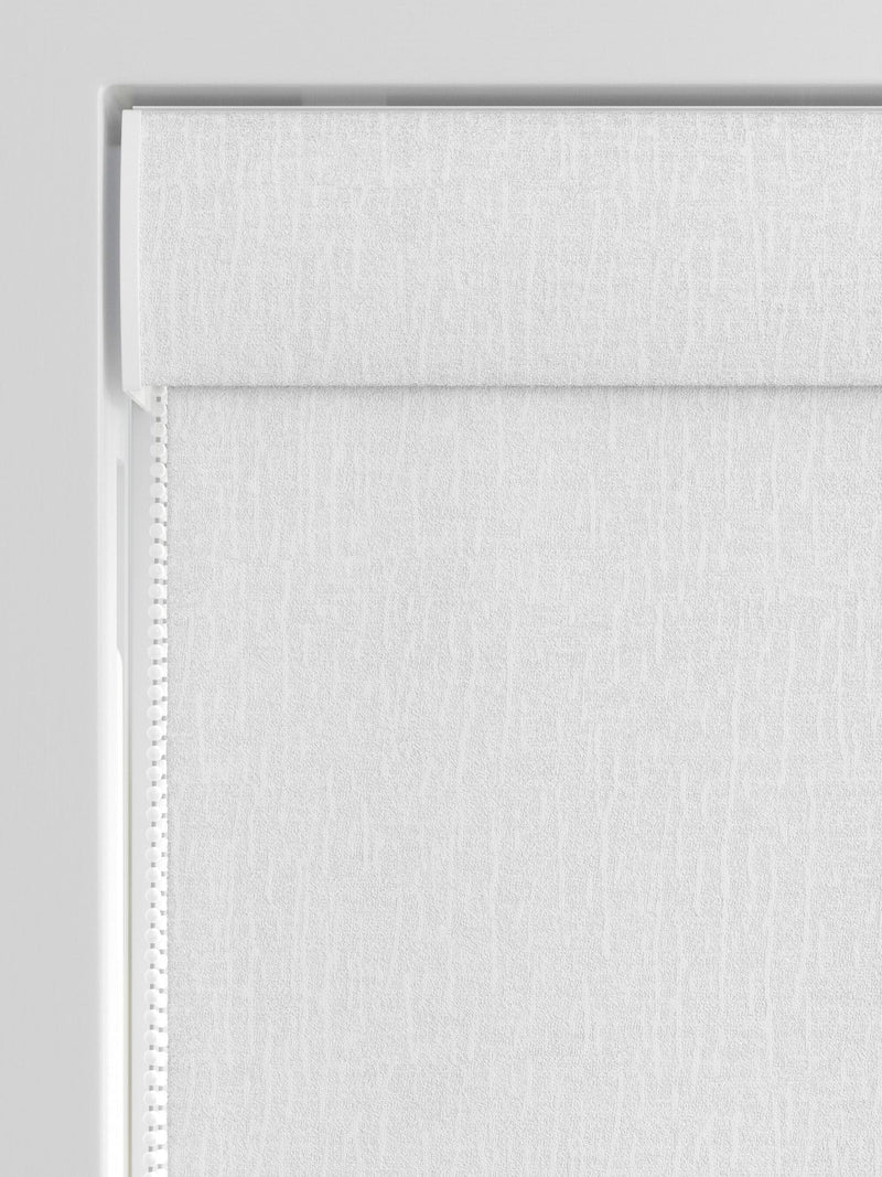 White chenille made to measure roman blind, UK version