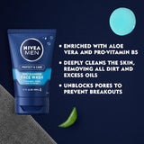 NIVEA MEN Protect & Care Deep Cleaning Face Wash    100ml GOODS M&S   