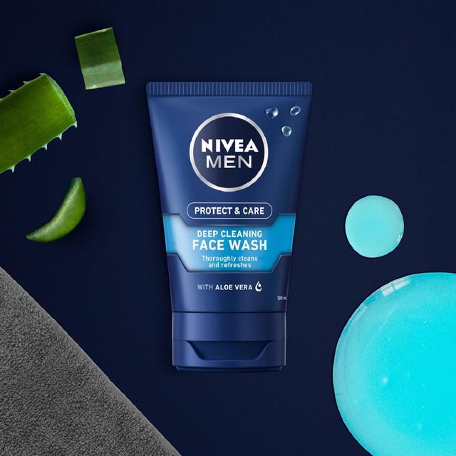 NIVEA MEN Protect & Care Deep Cleaning Face Wash    100ml GOODS M&S   